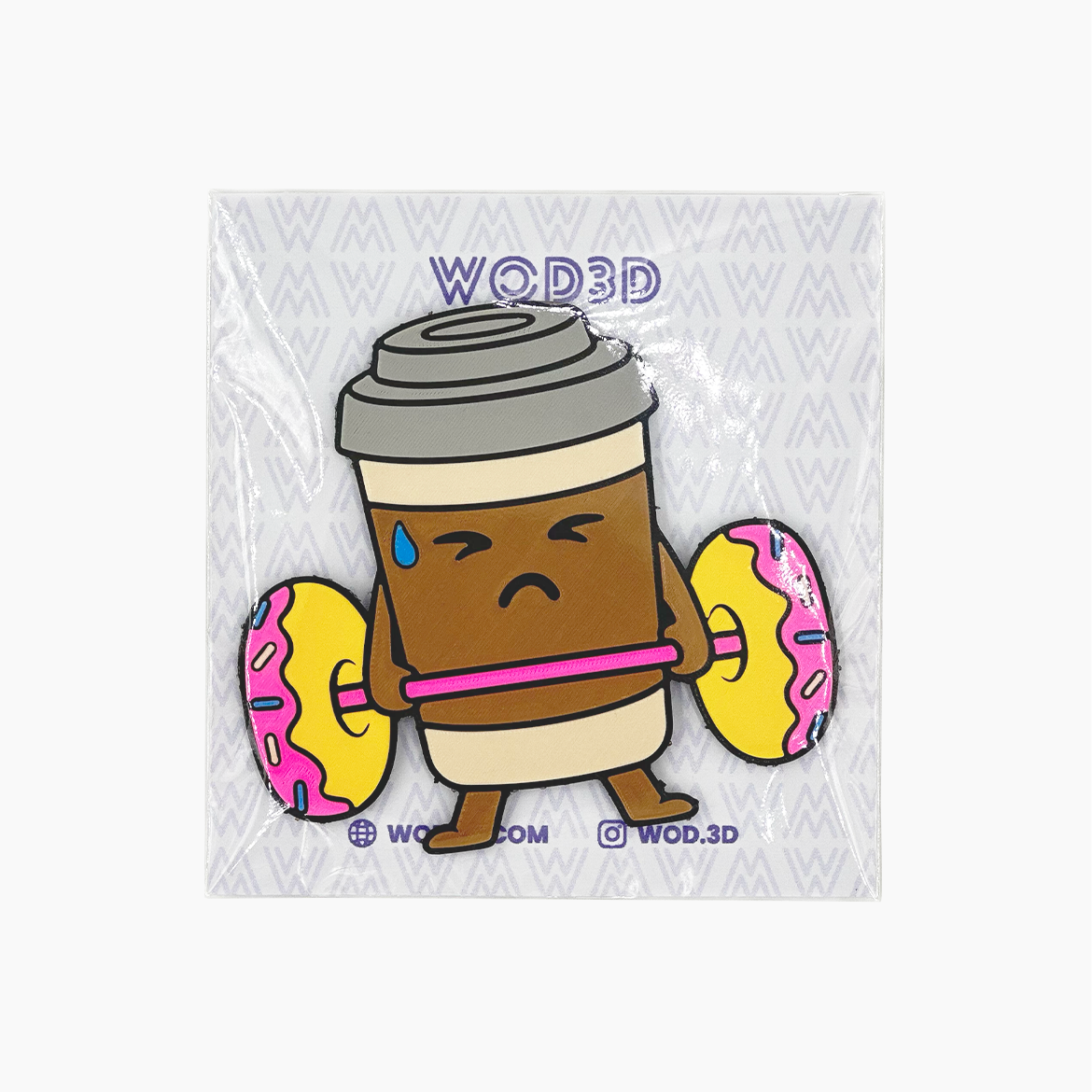 Parche con Velcro Mochila Crossfit BARBELL COFFEE WOD3D