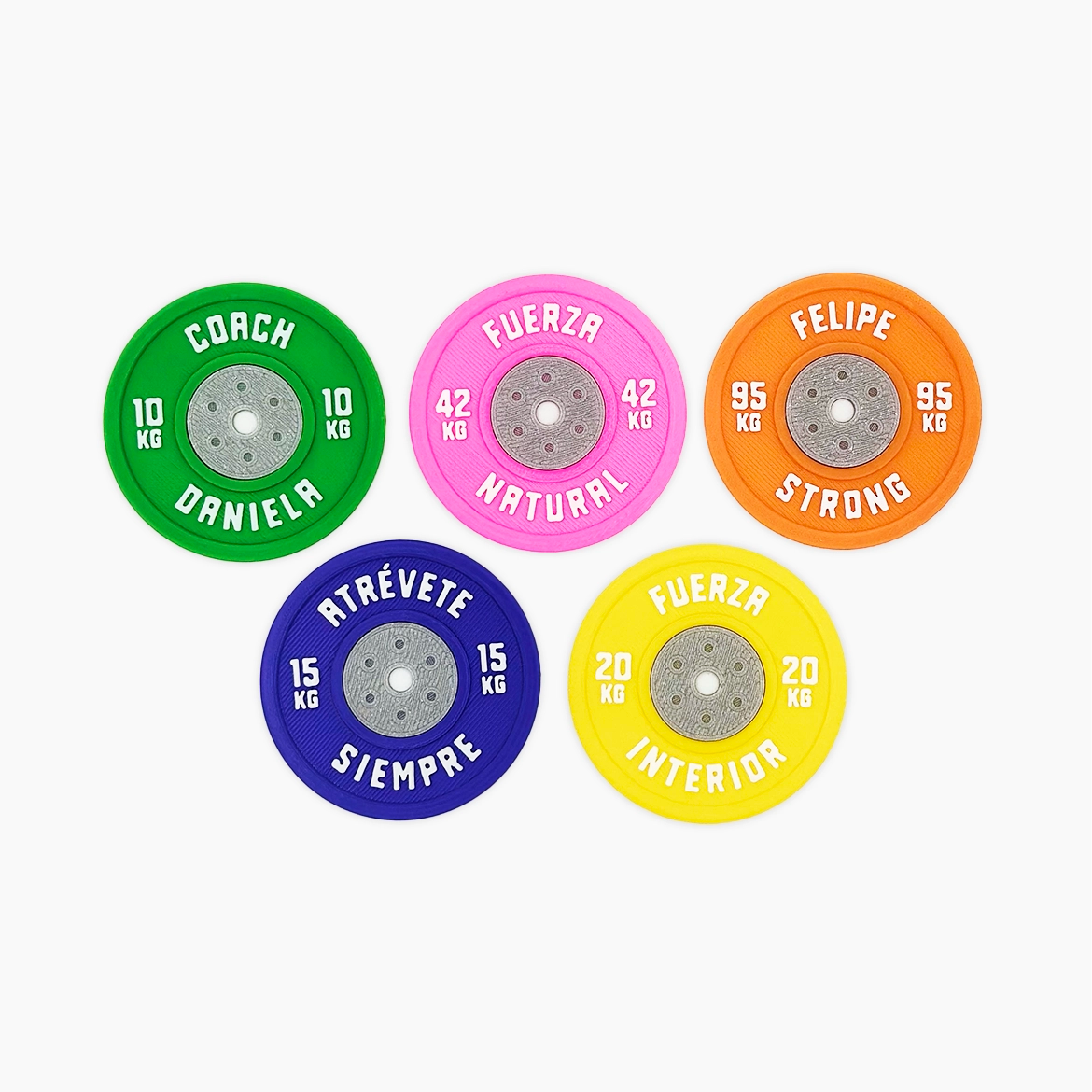 Parche de velcro Disco Halterofilia Iron Personalizado WOD3D