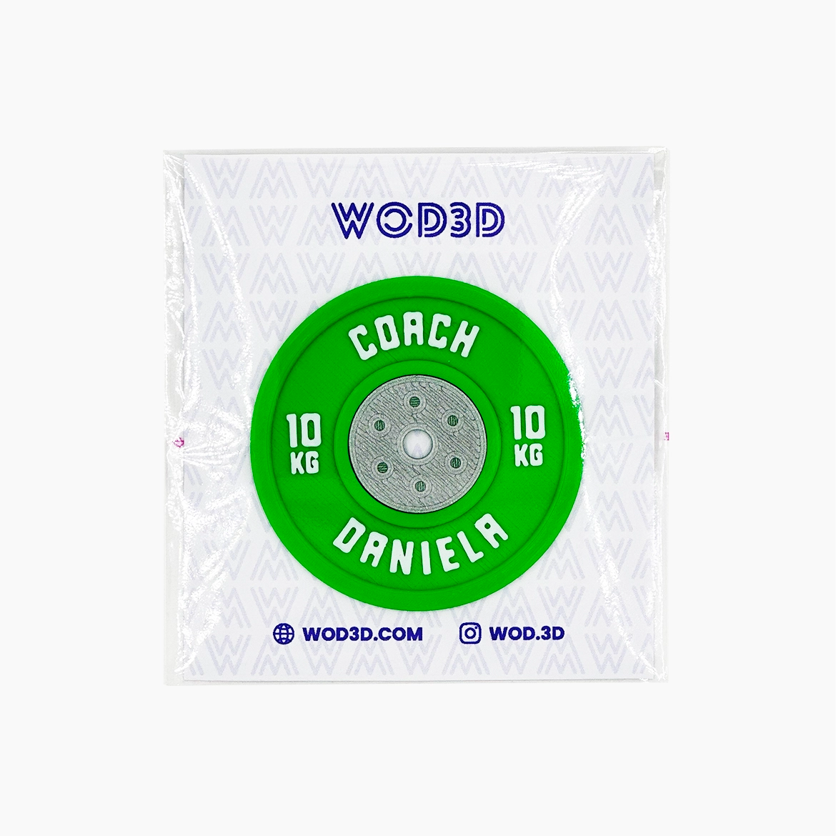 Parche de velcro Disco Halterofilia Iron Personalizado WOD3D