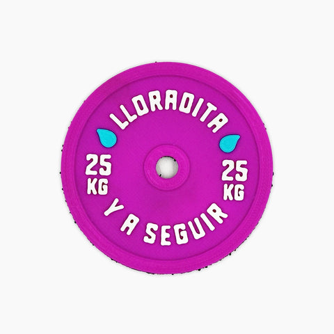 Parche de velcro LLORATIDA Y A SEGUIR 25KG ROSA WOD3D