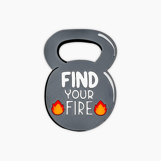 Parche de velcro mochila crossfit FIND YOUR FIRE WOD3D