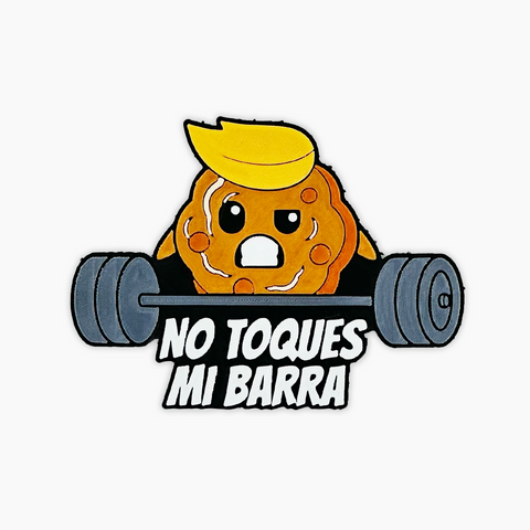 Parche de Velcro Mochila Crossfit NO TOQUES MI BARRA WOD3D