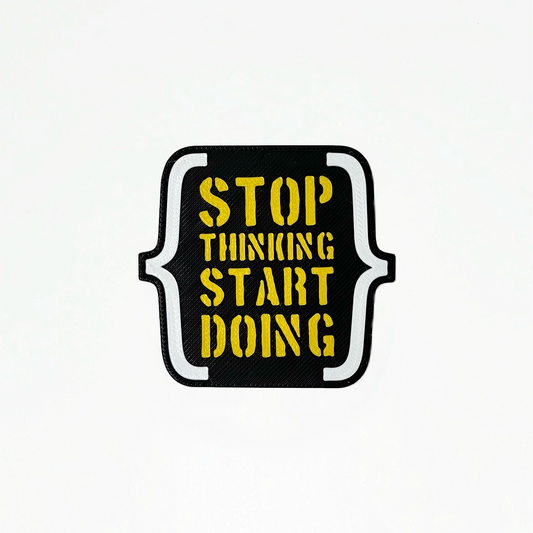 Parche mochila CrossFit STOP THINKING START DOING WOD3D