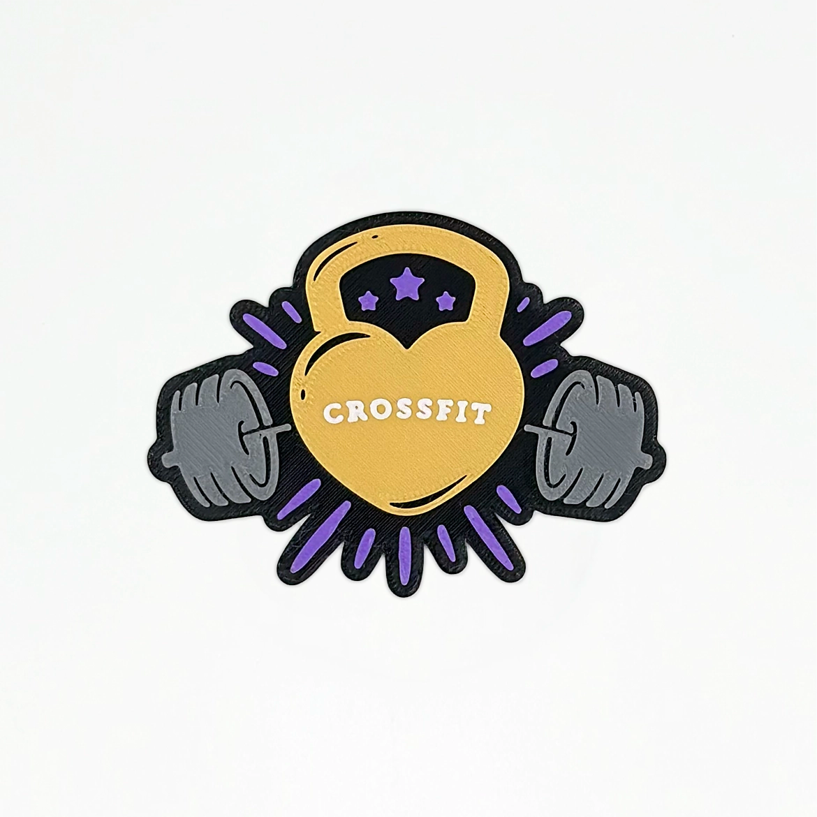 Parche de Velcro para Mochila de CrossFit IRON CROSSFITTER HEART WOD3D