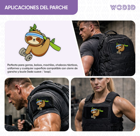 Parche con velcro OSO PEREZOSO