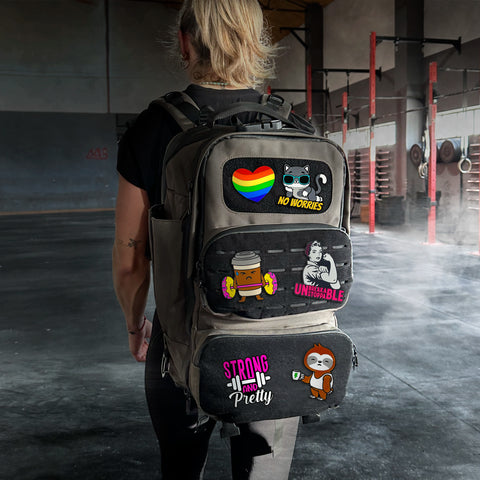 Parches con velcro para Mochila Crossfit WOD3D