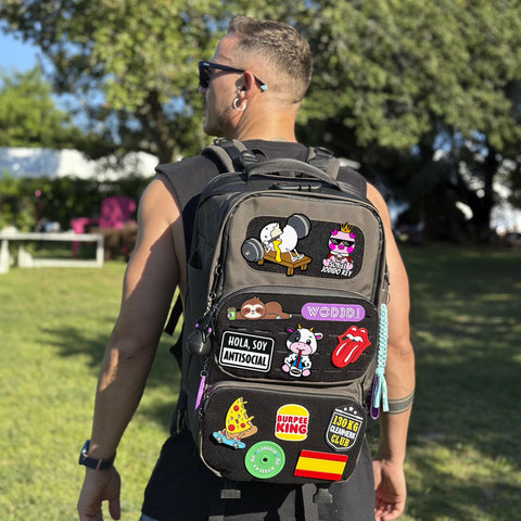 Parche Velcro Mochila Crossfit ROMPEHUEVOS WOD3D