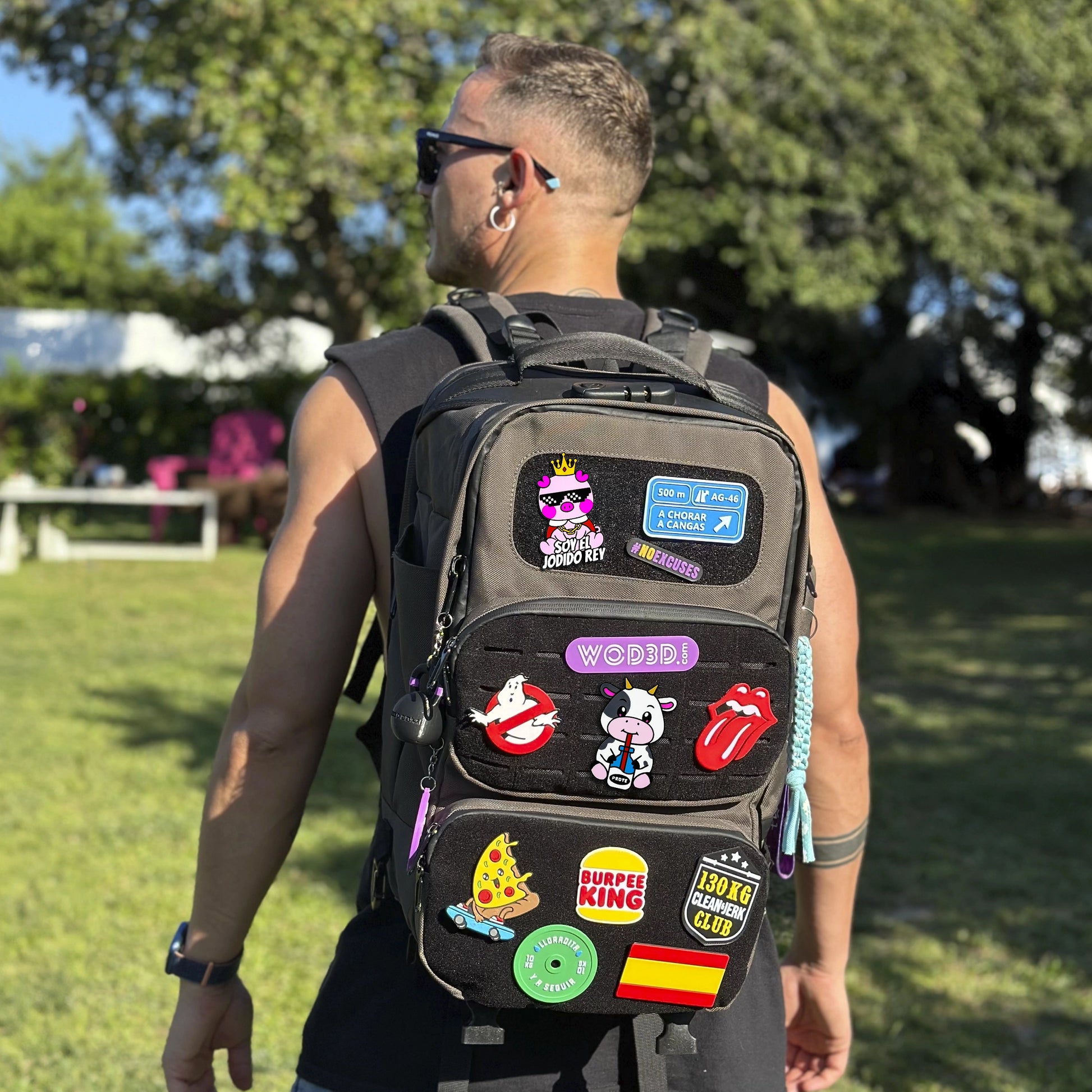 Parches Velcro Mochila Crossfit WOD3D