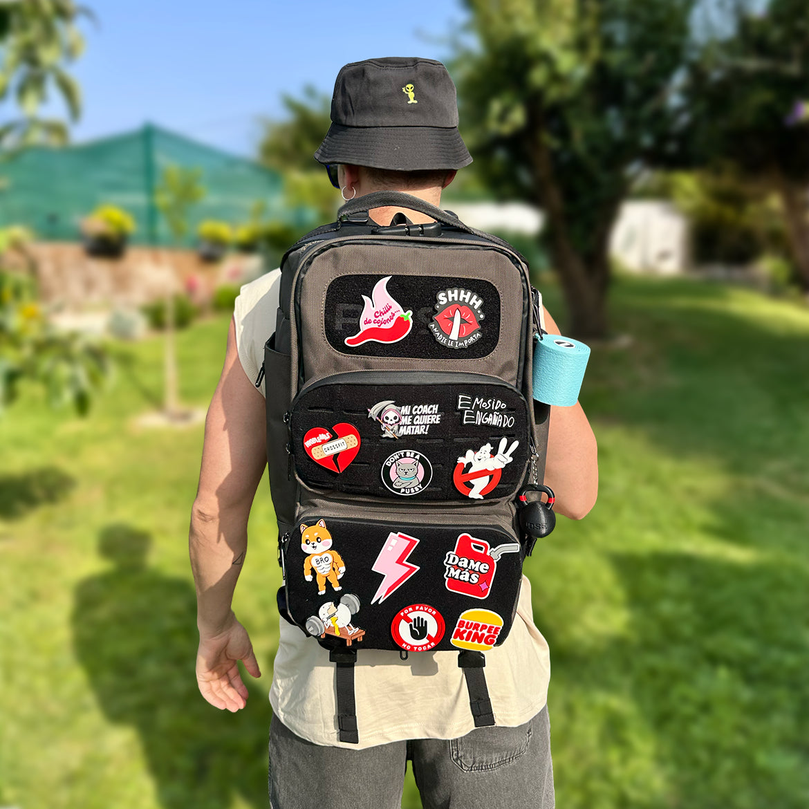 Parches con velcro mochila de CrossFit WOD3D