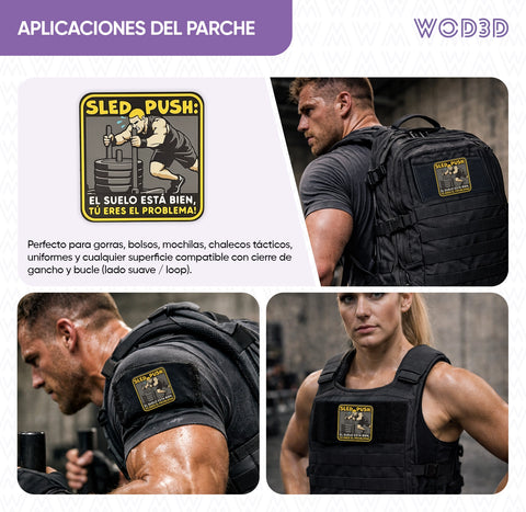 Parche con velcro SLED PUSH: EL PROBLEMA ERES TÚ - CHICO