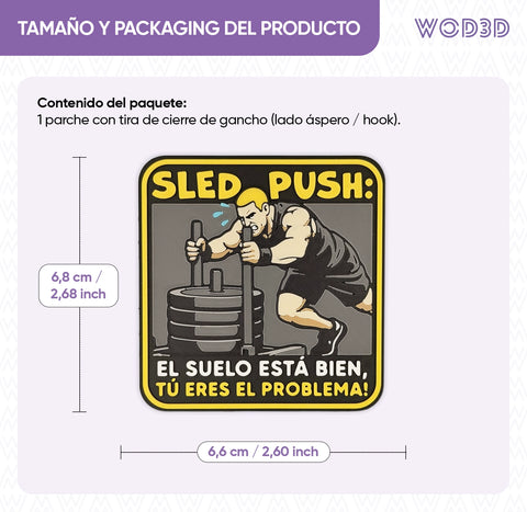Parche con velcro SLED PUSH: EL PROBLEMA ERES TÚ - CHICO