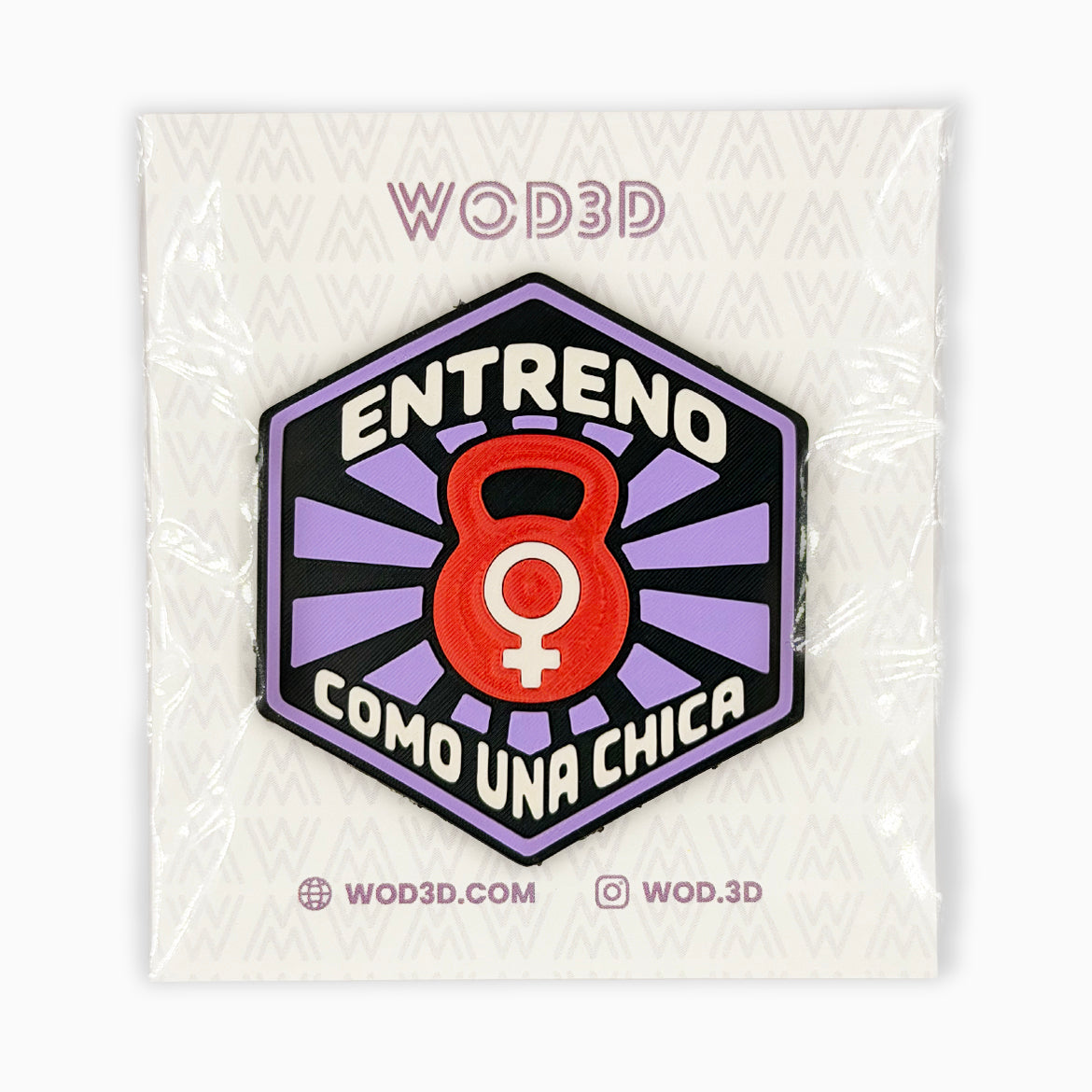 Parche con velcro ENTRENO COMO UNA CHICA – Heavy Version