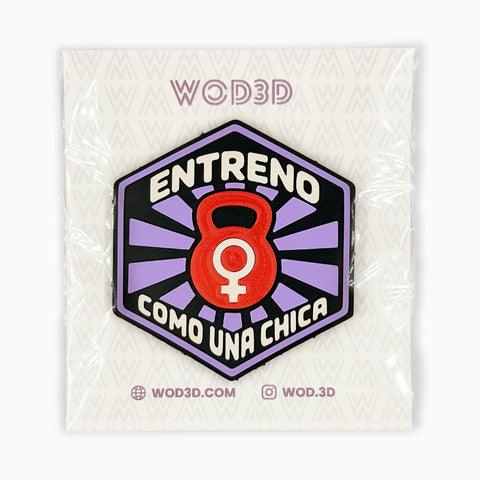 Parche con velcro ENTRENO COMO UNA CHICA – Heavy Version