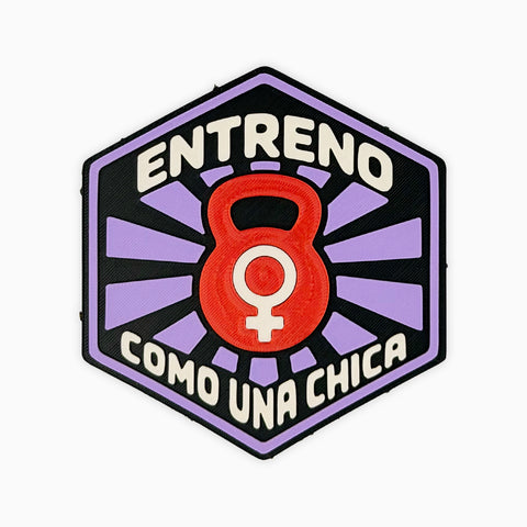 Parche con velcro ENTRENO COMO UNA CHICA – Heavy Version