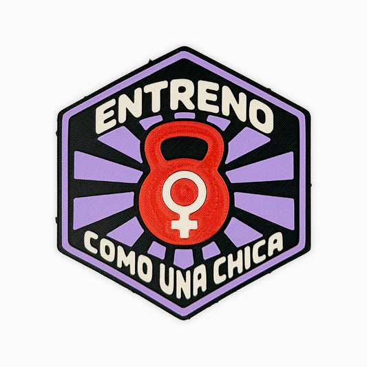 Parche con velcro ENTRENO COMO UNA CHICA – Heavy Version