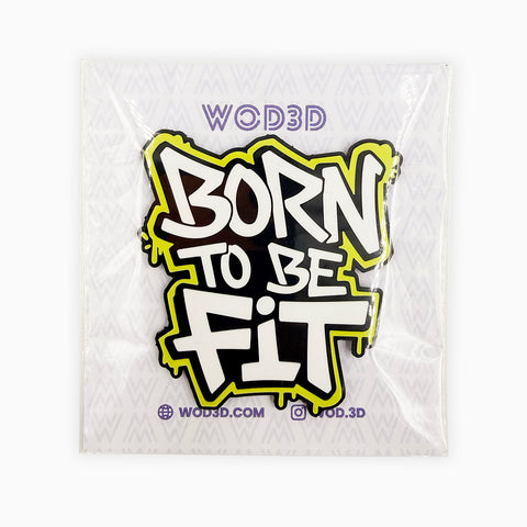 Parche Velcro Mochila Crossfit BORN TO BE FIT WOD3D