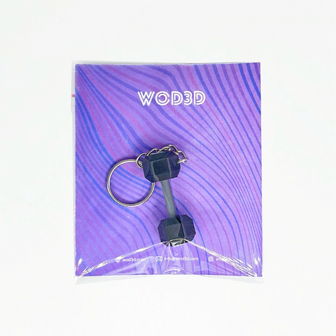 Llavero personalizado DUMBBELL HEXAGONAL PESO