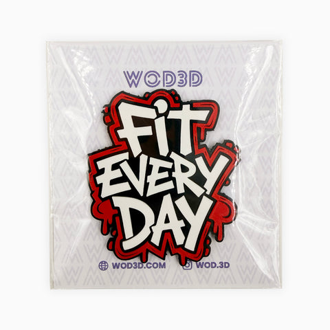 Parche Velcro Mochila Crossfit FIT EVERY DAY WOD3D