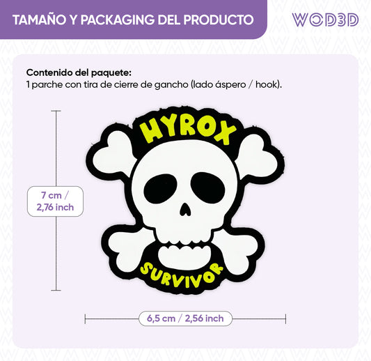 Parche con velcro HYROX SURVIVOR