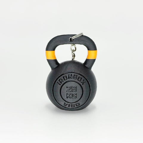 Llavero Kettelbell Dúo Personalizada, color, nombre y frase WOD3D