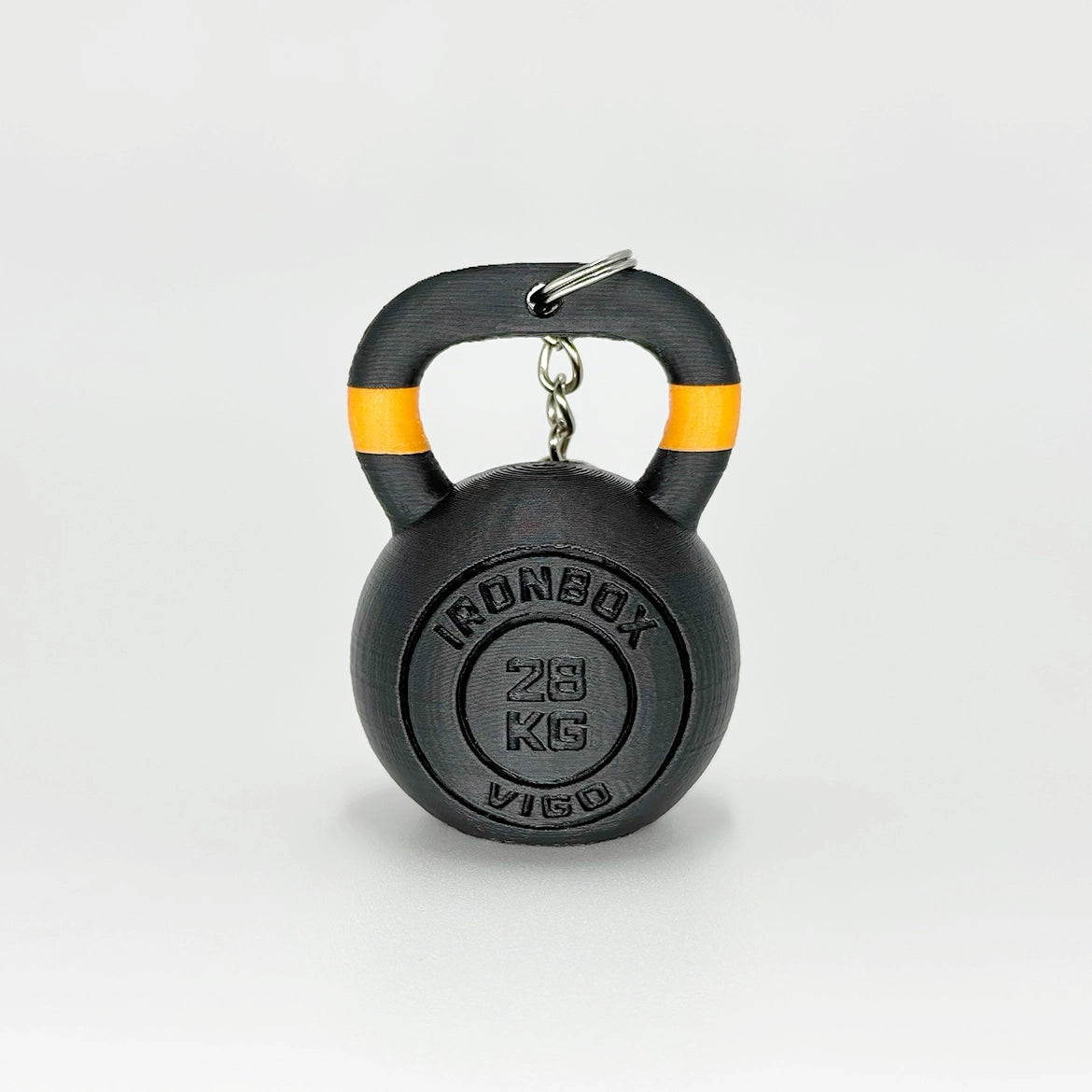 Llavero Kettelbell Dúo Personalizada, color, nombre y frase WOD3D
