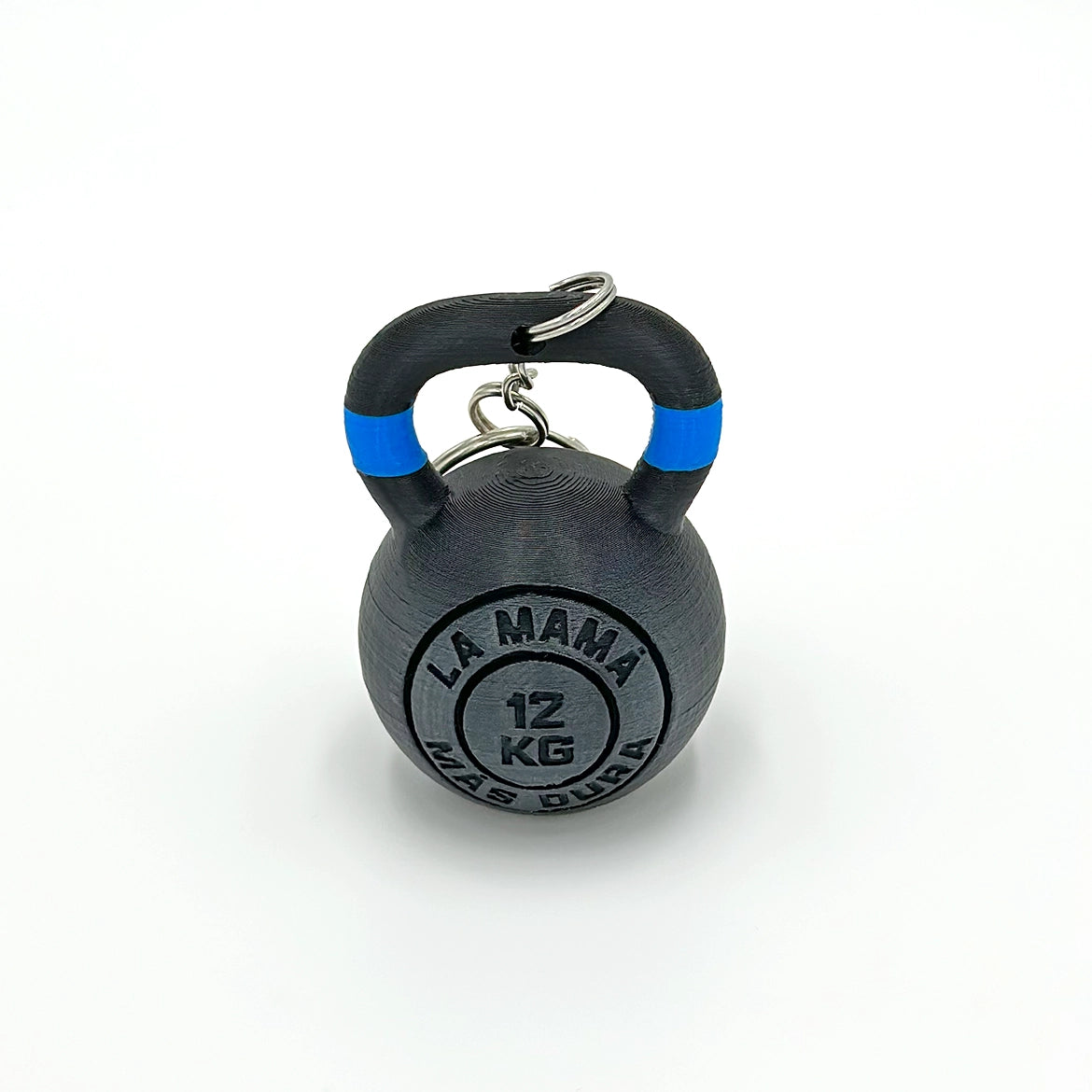 Llavero Kettelbell Dúo Personalizada, color, nombre y frase WOD3D