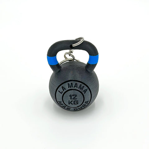 Llavero Kettelbell Dúo Personalizada, color, nombre y frase WOD3D