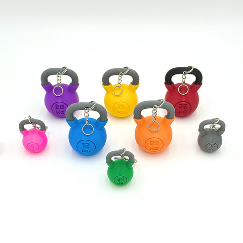 Llavero Kettelbell personalizado, con tu nombre y color preferido WOD3D