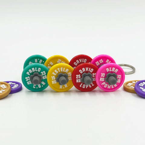 Llavero Personalizado Halterofilia WOD3D