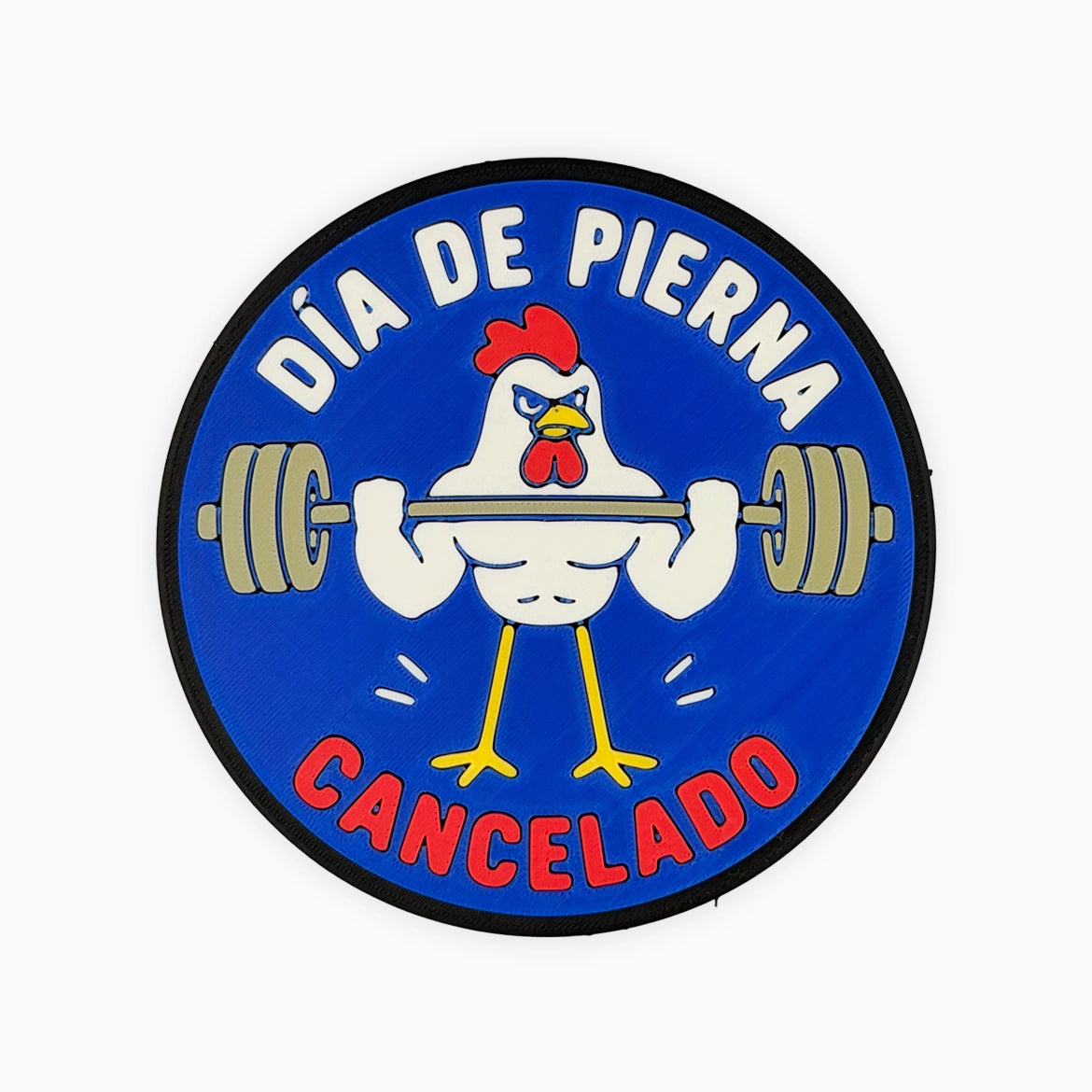 Parche con velcro DÍA DE PIERNA CANCELADO