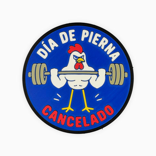 Parche con velcro DÍA DE PIERNA CANCELADO