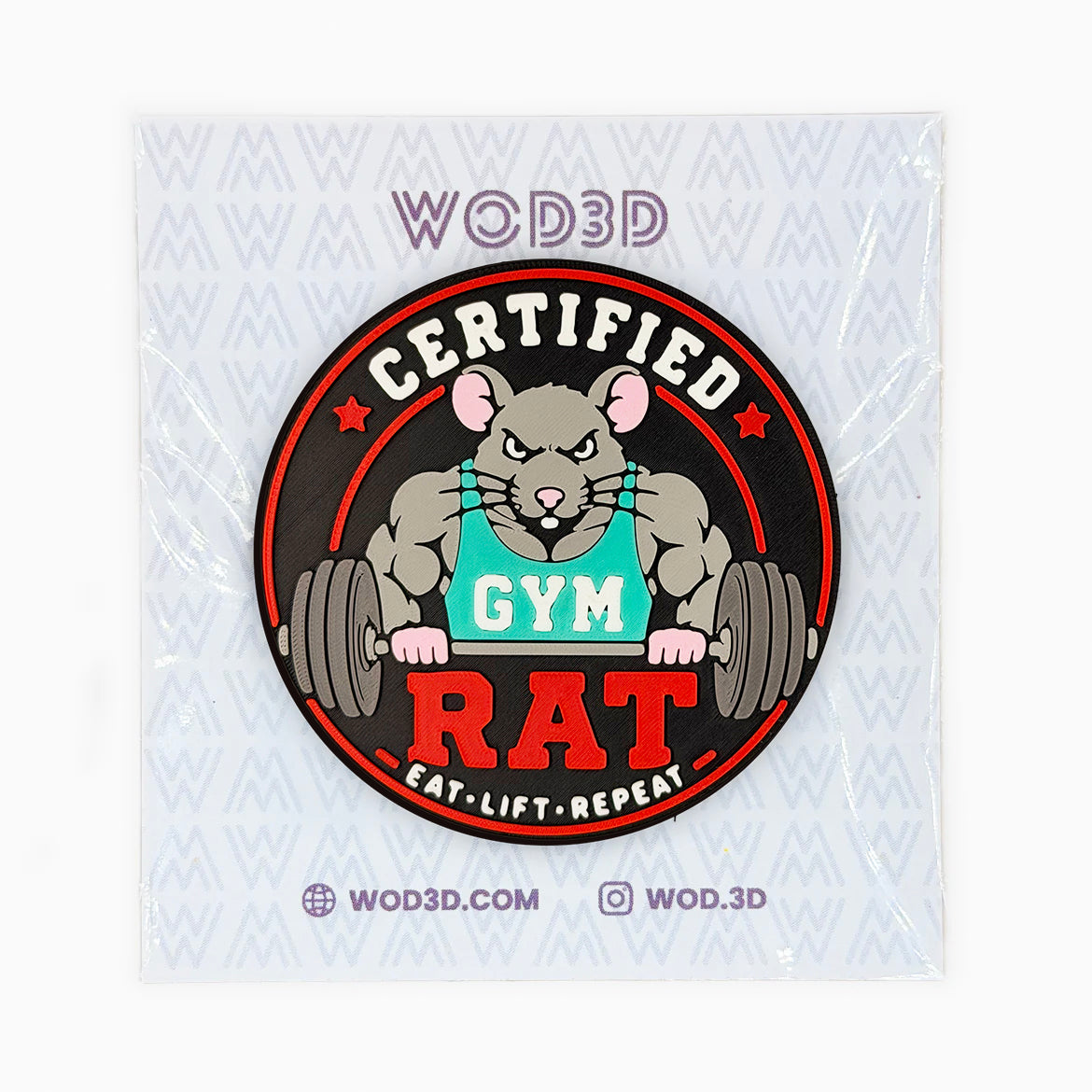 Parche con velcro GYM RAT