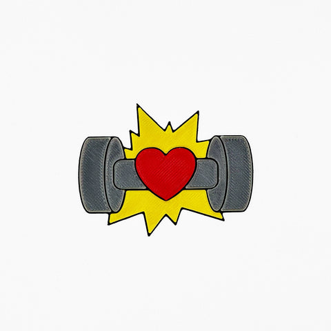 Parche Velcro Mochila Crossfit DUMBBEL LOVE WOD3D
