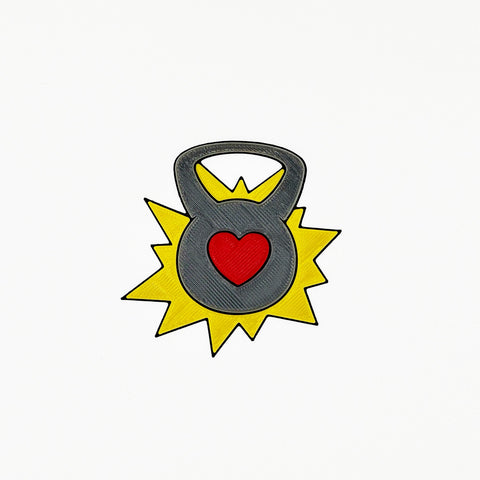 Parche Velcro Mochila Crossfit KETTELBELL LOVE WOD3D