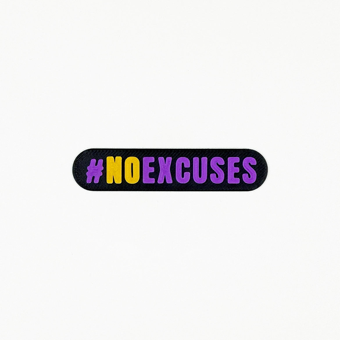 Parche Velcro Mochila Crossfit NO EXCUSES WOD3D