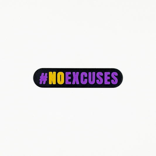 Parche Velcro Mochila Crossfit NO EXCUSES WOD3D
