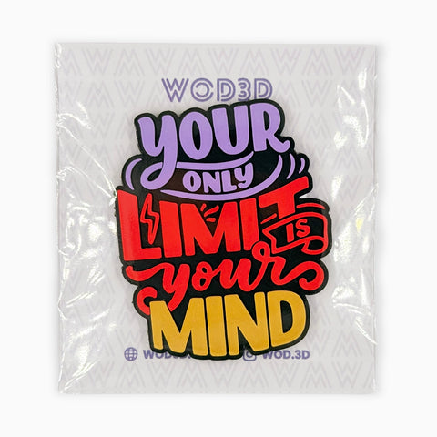 Parche con velcro YOUR ONLY LIMIT IS YOUR MIND
