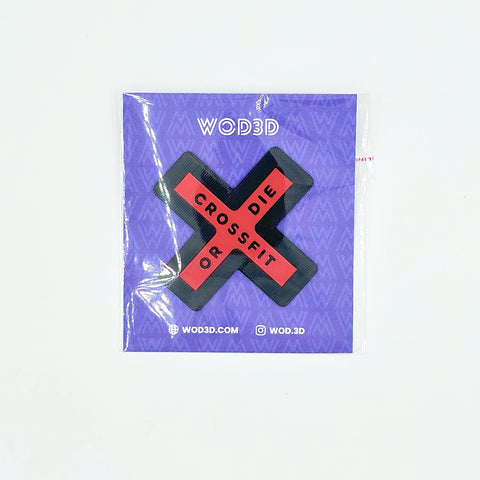 Parche velcro mochila CROSSFIT OR DIE WOD3D