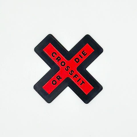 Parche velcro mochila CROSSFIT OR DIE WOD3D