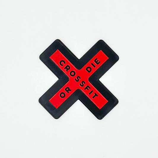 Parche velcro mochila CROSSFIT OR DIE WOD3D