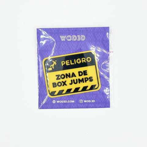 Parche velcro mochila crossfit ZONA BOX JUMPS WOD3D