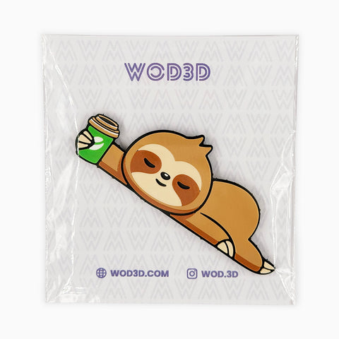 Parche con velcro OSO PEREZOSO CAFÉ