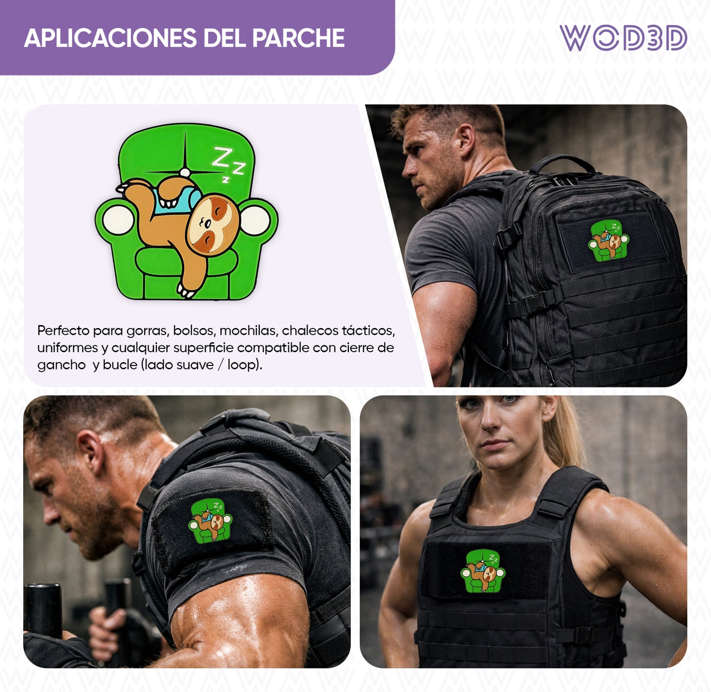 Parche con velcro POWER NAP MODE