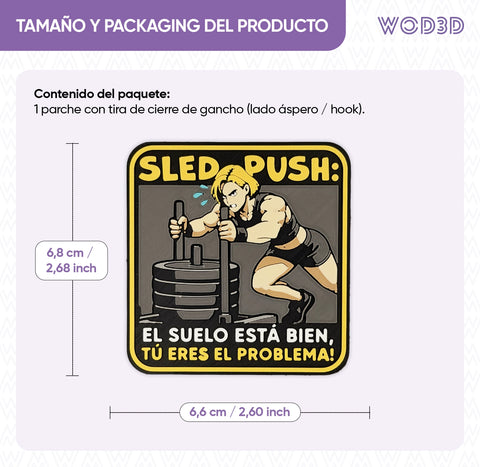 Parche con velcro SLED PUSH: EL PROBLEMA ERES TÚ - CHICA
