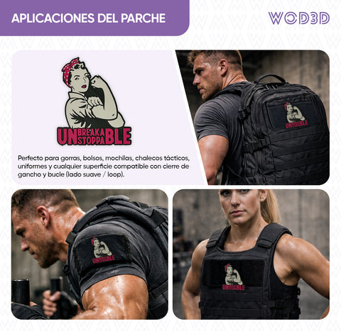 Parche con velcro UNSTOPPABLE WOMEN