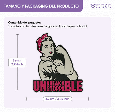 Parche con velcro UNSTOPPABLE WOMEN