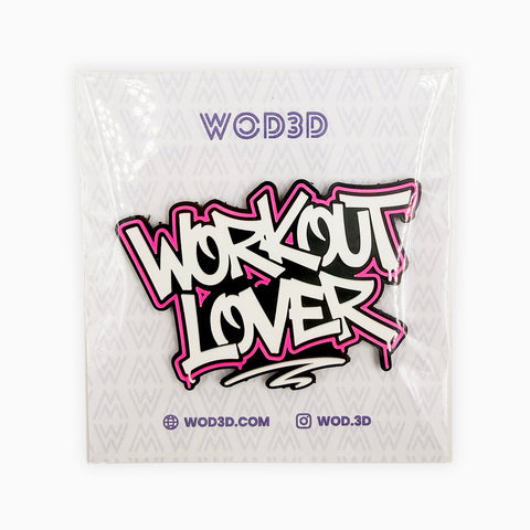 Parche Velcro Mochila Crossfit WORKOUT LOVER WOD3D