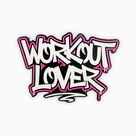 Parche Velcro Mochila Crossfit WORKOUT LOVER WOD3D