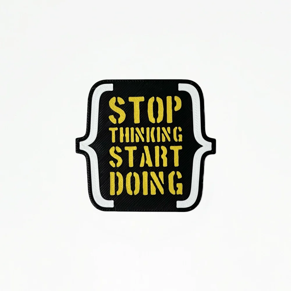 Parche mochila CrossFit STOP THINKING START DOING WOD3D