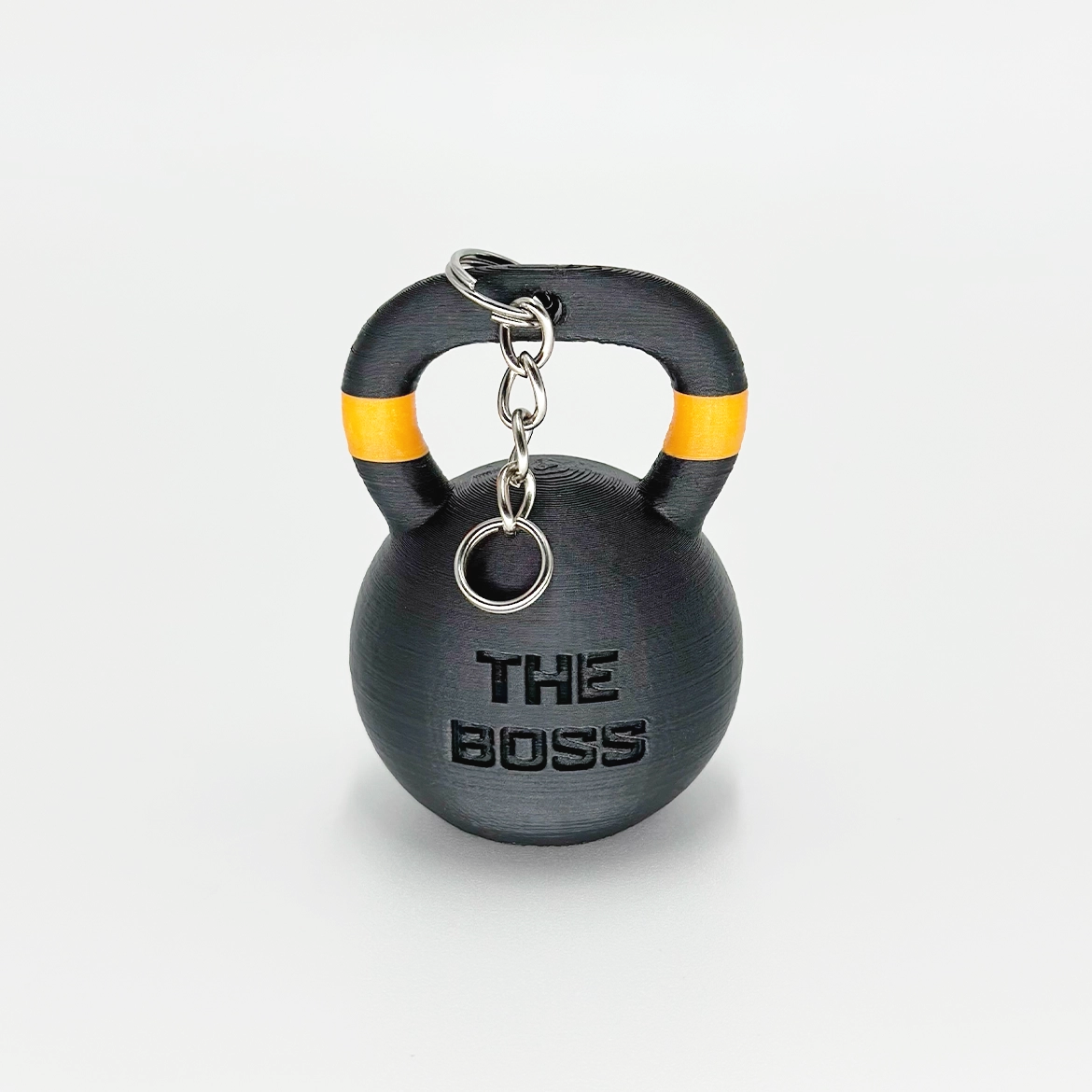 Llavero Kettelbell Dúo Personalizada, color, nombre y frase WOD3D